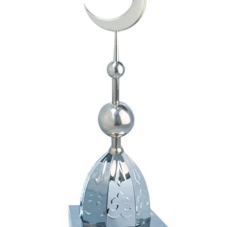 Купол на мазар "ШАХ". Серебро с орнаментом и объемным полумесяцем d-230 серебро с 2-мя шарами.
