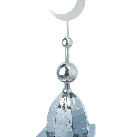 Купол на мазар "ШАХ". Серебро с орнаментом и плоским полумесяцем d-230 серебро с 2-мя шарами